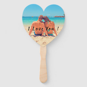 Custom Your Favorite Photo Hand Fan and Text