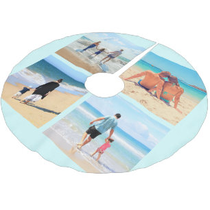 Custom Your Favourite Photo Collage Tree Skirt Gif