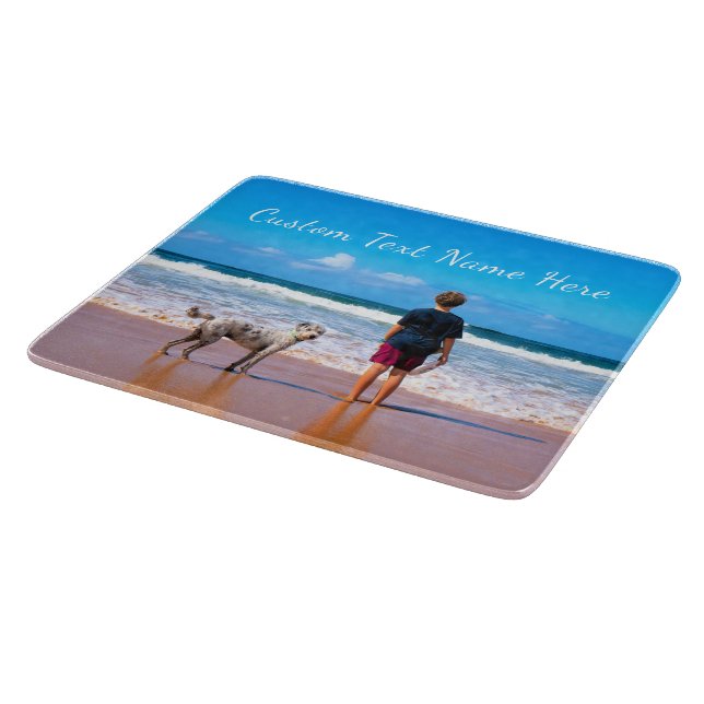 Custom Your Favourite Photo Cutting Board with Tex (Corner)