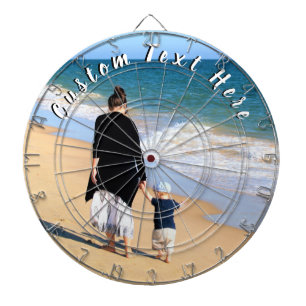 Custom Your Favourite Photo Dart Board with Text