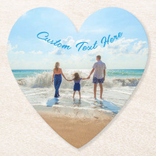 Custom Your Favourite Photo Paper Coaster with Tex