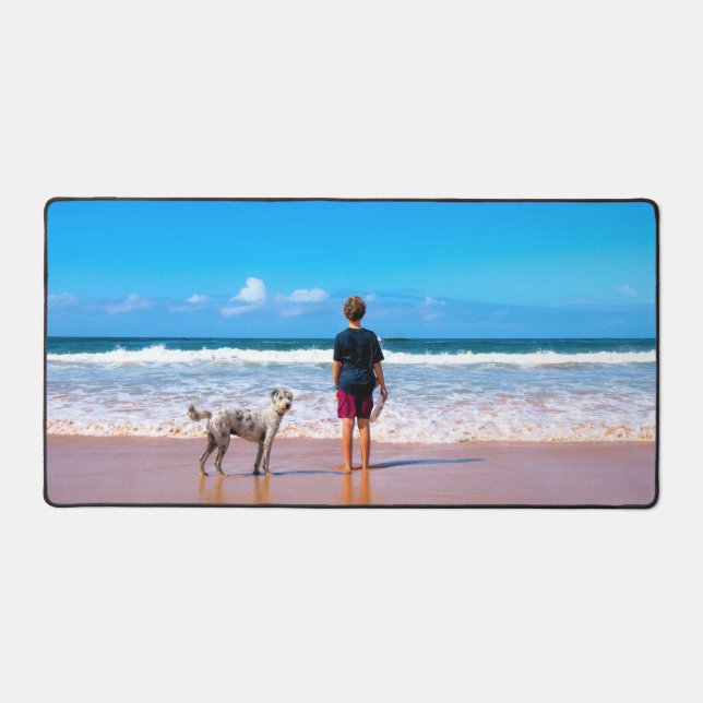 Custom Your Favourite Photo Personalised Desk Mat (Front)