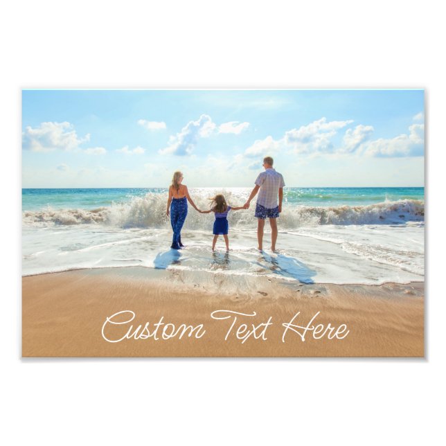 Custom Your Favourite Photo Print with Text (Front)
