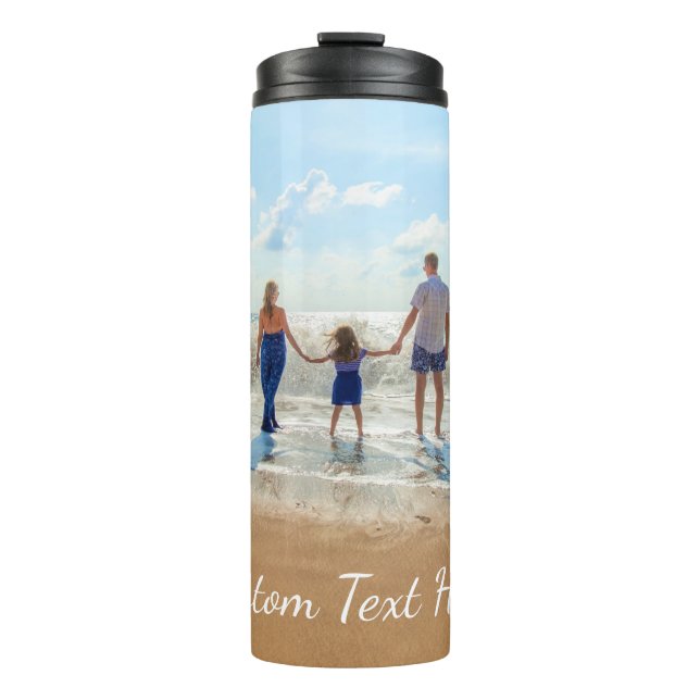 Custom Your Favourite Photo Text Thermal Tumbler (Front)