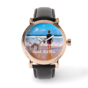 Custom Your Favourite Photo Watch Gift with Text