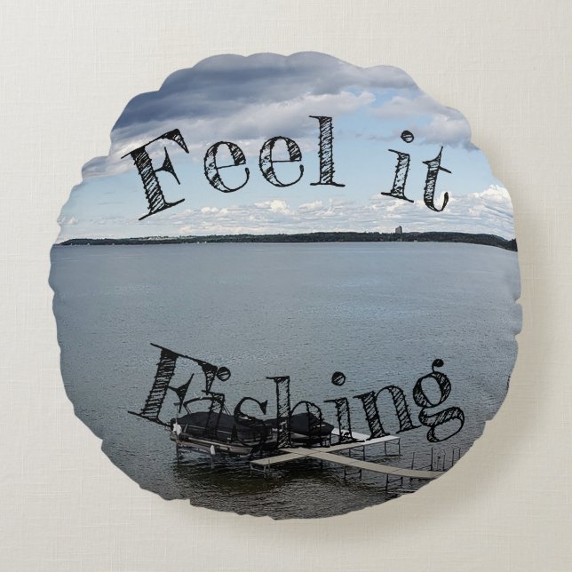 Custom your fishing personalised pillow (Front)