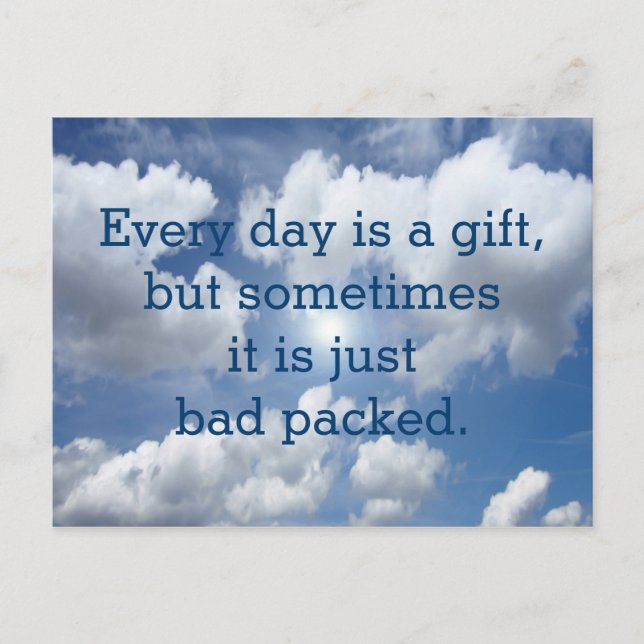 Custom your funny saying or wisdom postcard (Front)