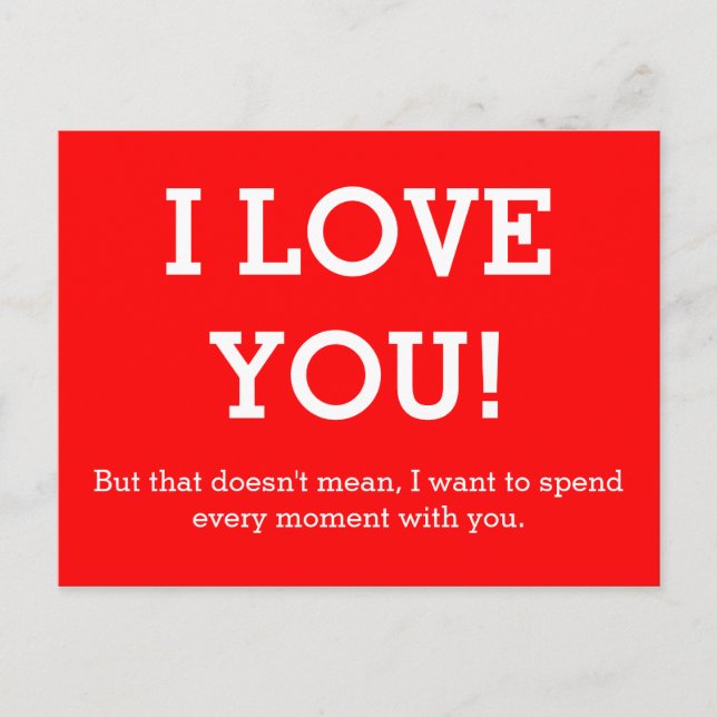 Custom your funny saying or wisdom postcard (Front)