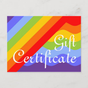 Custom your Gift Certificate with text & backgr. Postcard