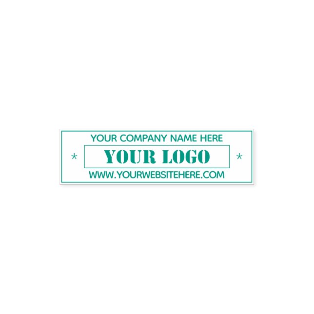 Custom Your Logo and Text Self-Inking Stamp (Design)