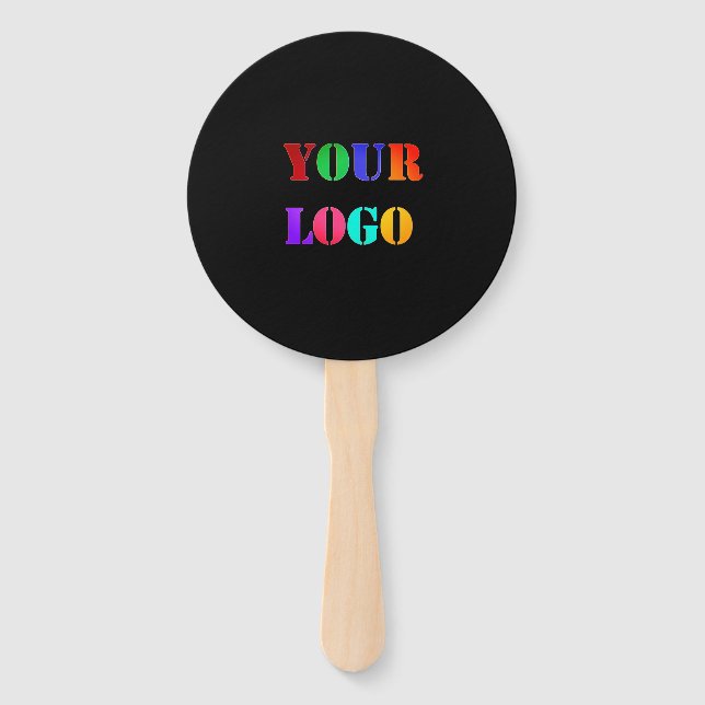 Custom Your Logo Business Promotional Hand Fan (Front)