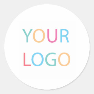 Custom Your Logo Company Classic Round Sticker