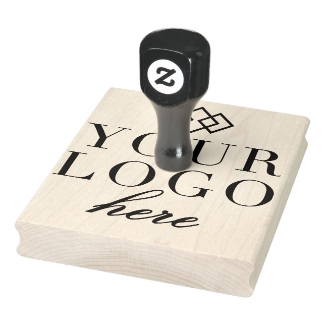 Custom Your Logo Here Rubber Stamp (Stamp)