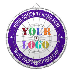 Custom Your Logo Name Website Company Dart Board