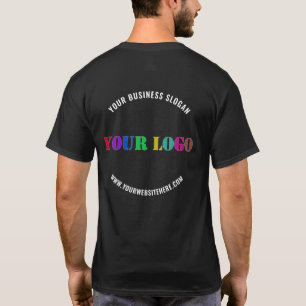 Custom Your Logo Name Website T-Shirt Promotional