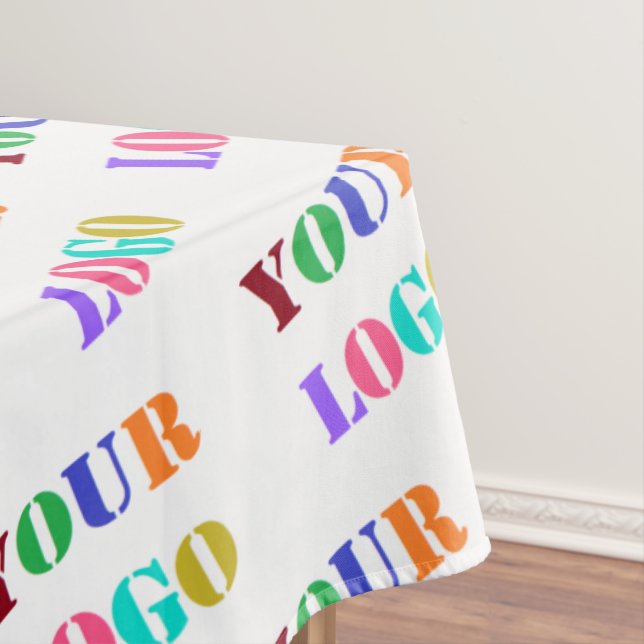 Custom Your Logo Photo Tablecloth Promotional (In Situ)