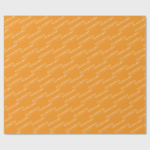 CUSTOM YOUR LOGO STYLISH MODERN ELEGANT CLASSIC W WRAPPING PAPER