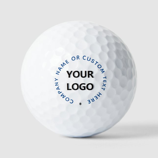Custom Your Logo Text and Colours Stamps Golf Ball (Front)