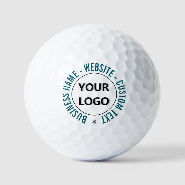 Custom Your Logo Text Promotional Golf Balls Gift (Front)