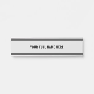 Custom Your Name Door Sign Choose Colours and Font
