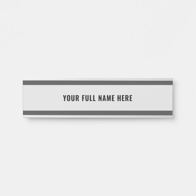 Custom Your Name Door Sign Choose Colours and Font (Front)
