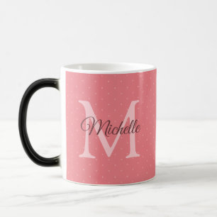 Custom Your Name Initial Monogram Charisma Red Magic Mug