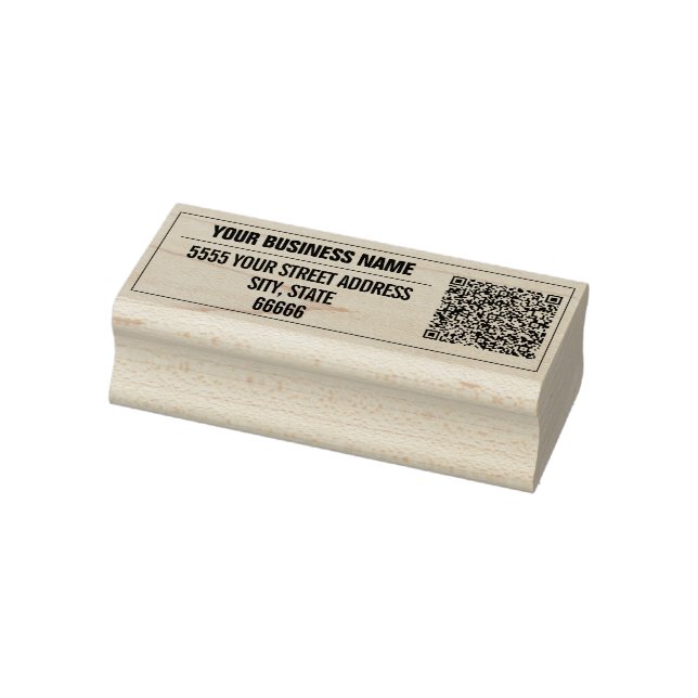 Custom Your Name Return Address QR Code Stamp (Stamp)