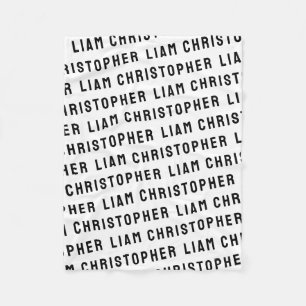 Custom Your Newborn Personalised Name Baby Shower  Fleece Blanket