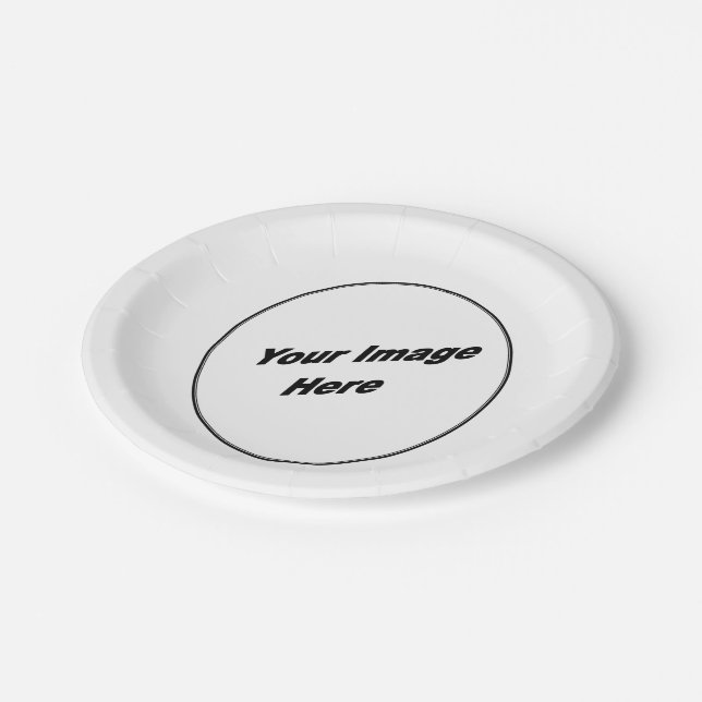 Custom Your One Of A Kind Party Plate (Angled)