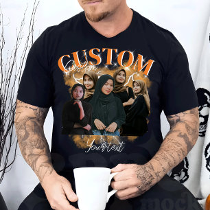 Custom Your Own Bootleg Photo Bootleg Girlfriend T-Shirt