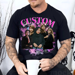 Custom Your Own Bootleg Photo Bootleg Girlfriend T-Shirt