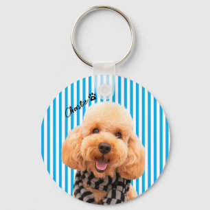 Custom Your Own Dog Pet With Photo And Name Key Ring