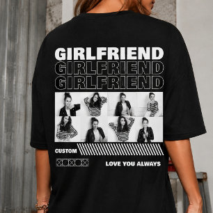 custom your own Girlfreind with photo and name 90s T-Shirt