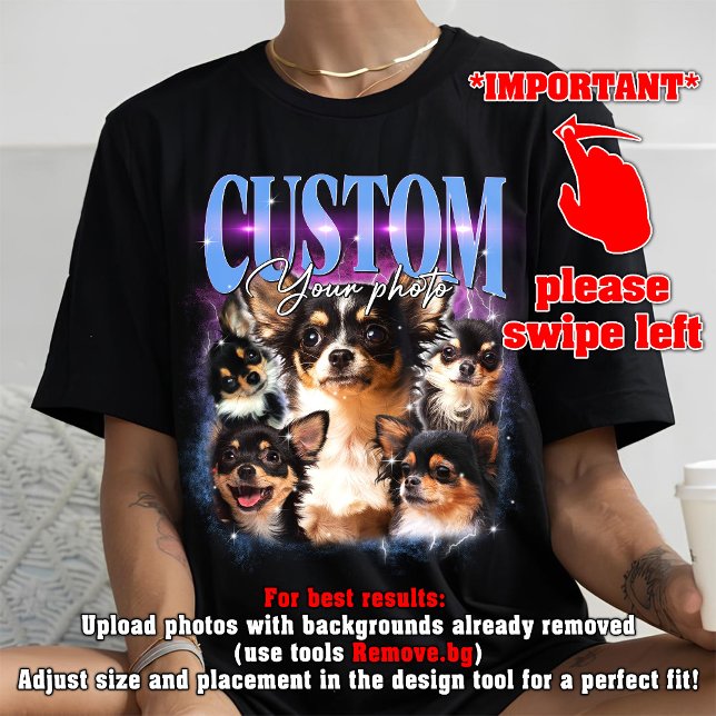 CUSTOM YOUR Own pet 90s bootleg vintage T-Shirt (Creator Uploaded)