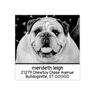 Custom Your Own Pet Photo Dog Cat Animal Modern Rubber Stamp