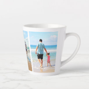 Custom Your Own Photo Collage Latte Mug Gift