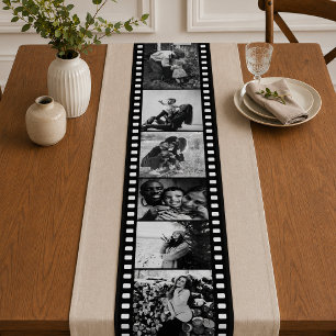 Custom Your Own Photo Film Strip Photo Long Table Runner