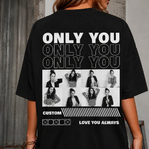 custom your own T-shirt with photo and name 90s