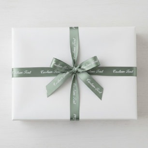 Custom Your Own Text Ribbon – Any Background Color Satin Ribbon
