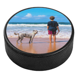 Custom Your Pet Photo Personalised Hockey Puck