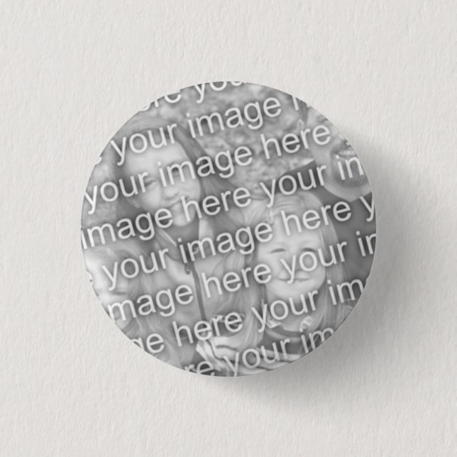 Custom Your Photo 1 1/4 inch Button Template (Front)