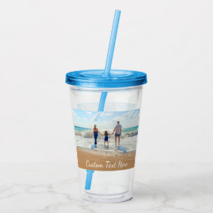 Custom Your Photo Acrylic Tumbler with Text