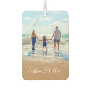 Custom Your Photo Air Freshener with Text