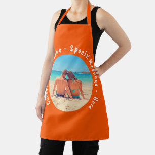 Custom Your Photo and Text Apron Choose Colours