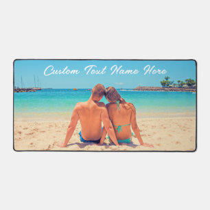 Custom Your Photo and Text Personalised Desk Mat