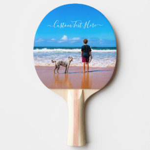 Custom Your Photo and Text Ping Pong Paddle