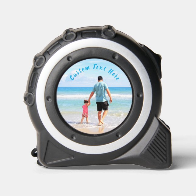 Custom Your Photo and Text Tape Measure 1 (Front)