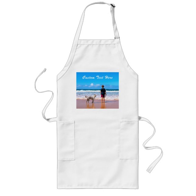 Custom Your Photo Apron Gift with Text (Front)