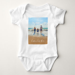 Custom Your Photo Baby Bodysuit with Text