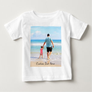 Custom Your Photo Baby T-Shirt Gift with Text 